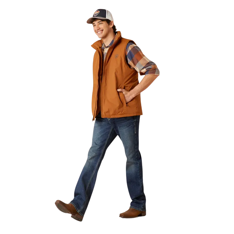 Ariat Men's Team Logo Insulated Chestnut Vest