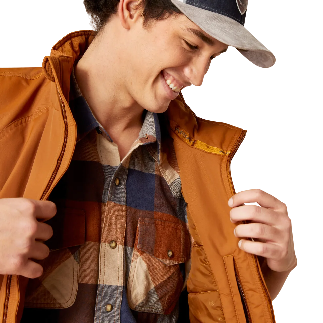 Ariat Men's Team Logo Insulated Chestnut Vest