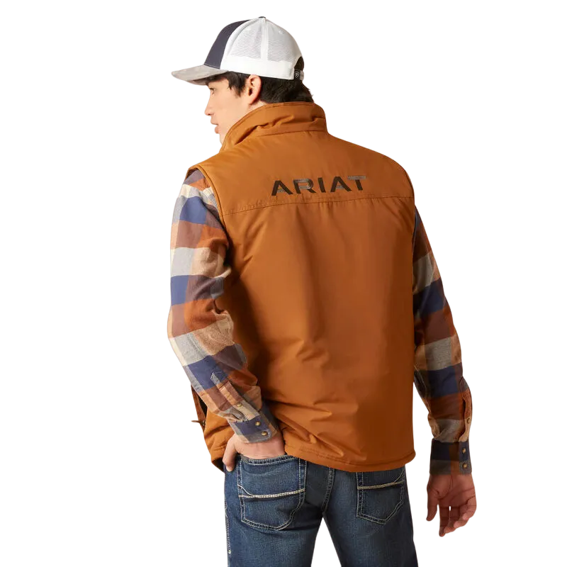 Ariat Men's Team Logo Insulated Chestnut Vest