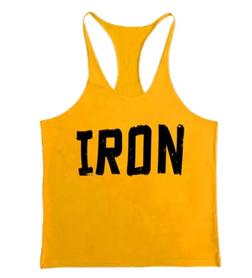 Breathable “IRON” Workout Tank Top - Perfect for Fitness, Running, and Sports