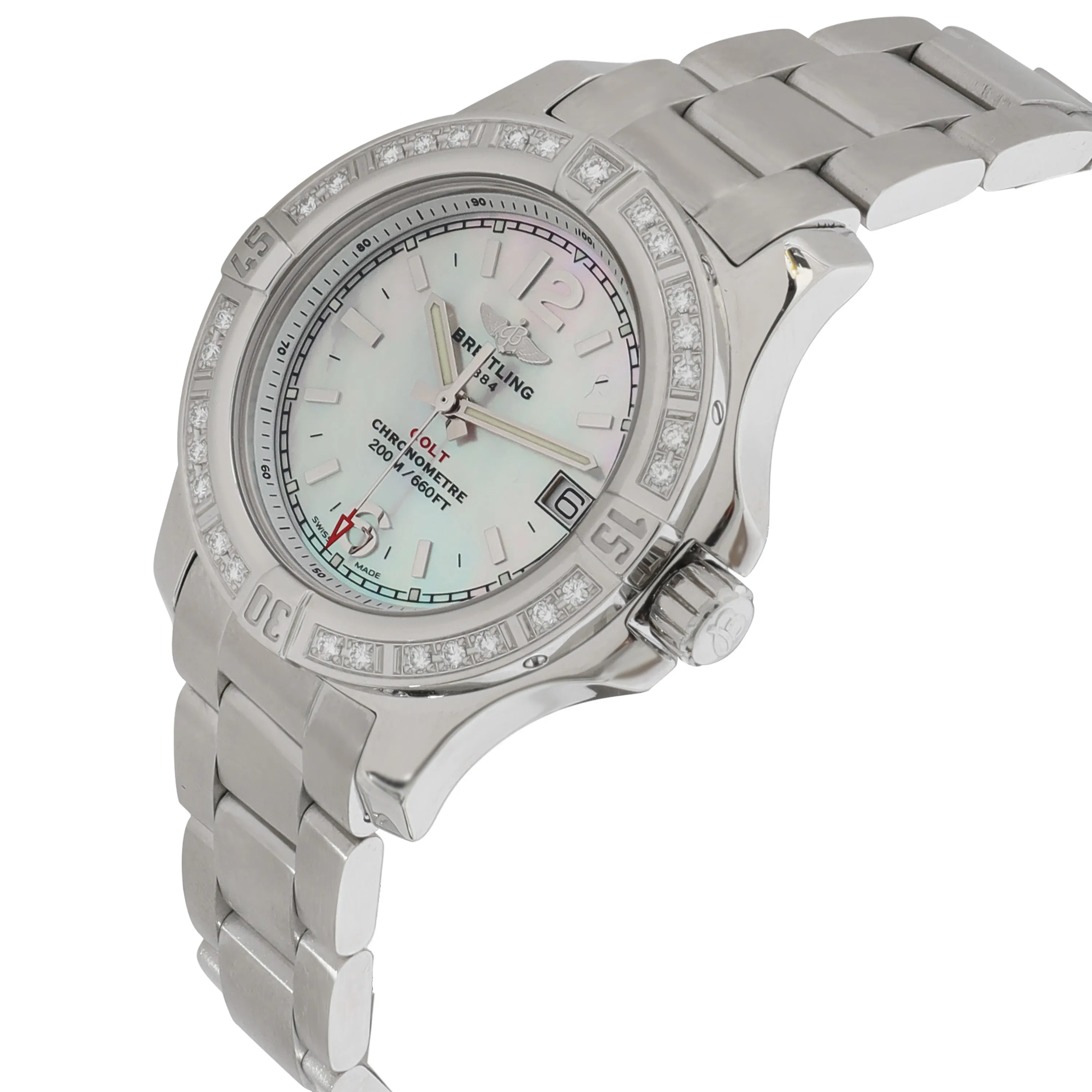 Breitling Colt A7738850/A770 Womens Watch in  Stainless Steel