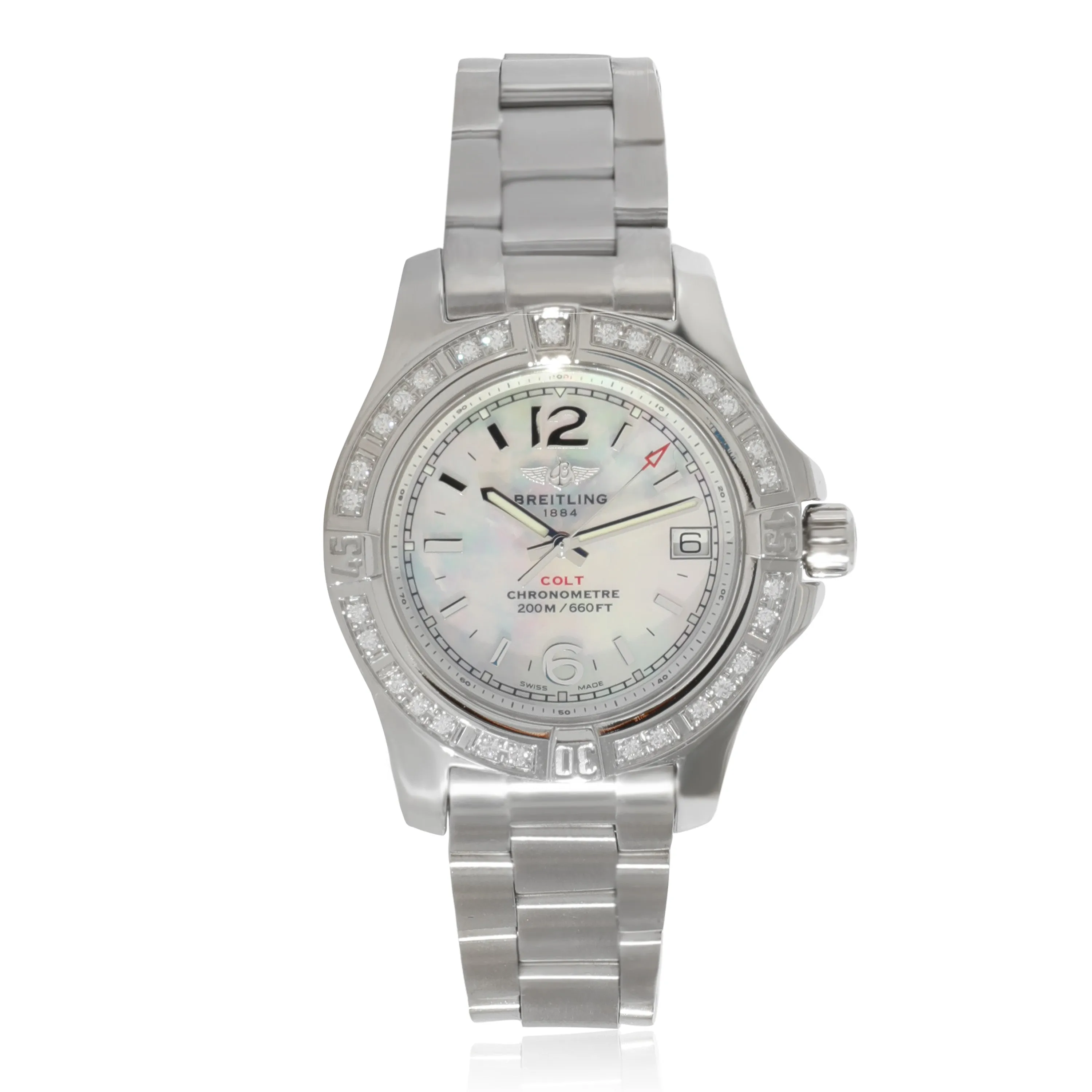 Breitling Colt A7738850/A770 Womens Watch in  Stainless Steel