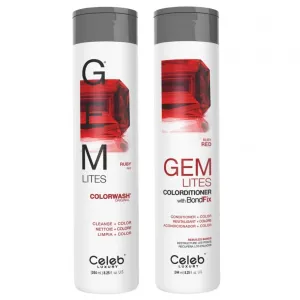 Celeb Luxury Gem Lites Color Wash Original Ruby & Colorditioner Twin 2 x 244ml