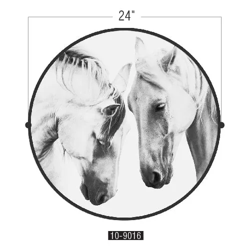 Circular (Round) Wall Art / Wall Decor - Mustang