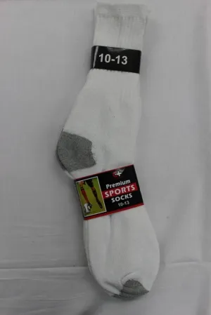 cotton plus women's white premium sports socks Case of 240