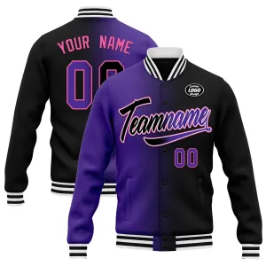 Custom Gradient Fashion Jacket Bomber Full-Snap Varsity Letterman Personalized Jacket FZ005-D028016-11