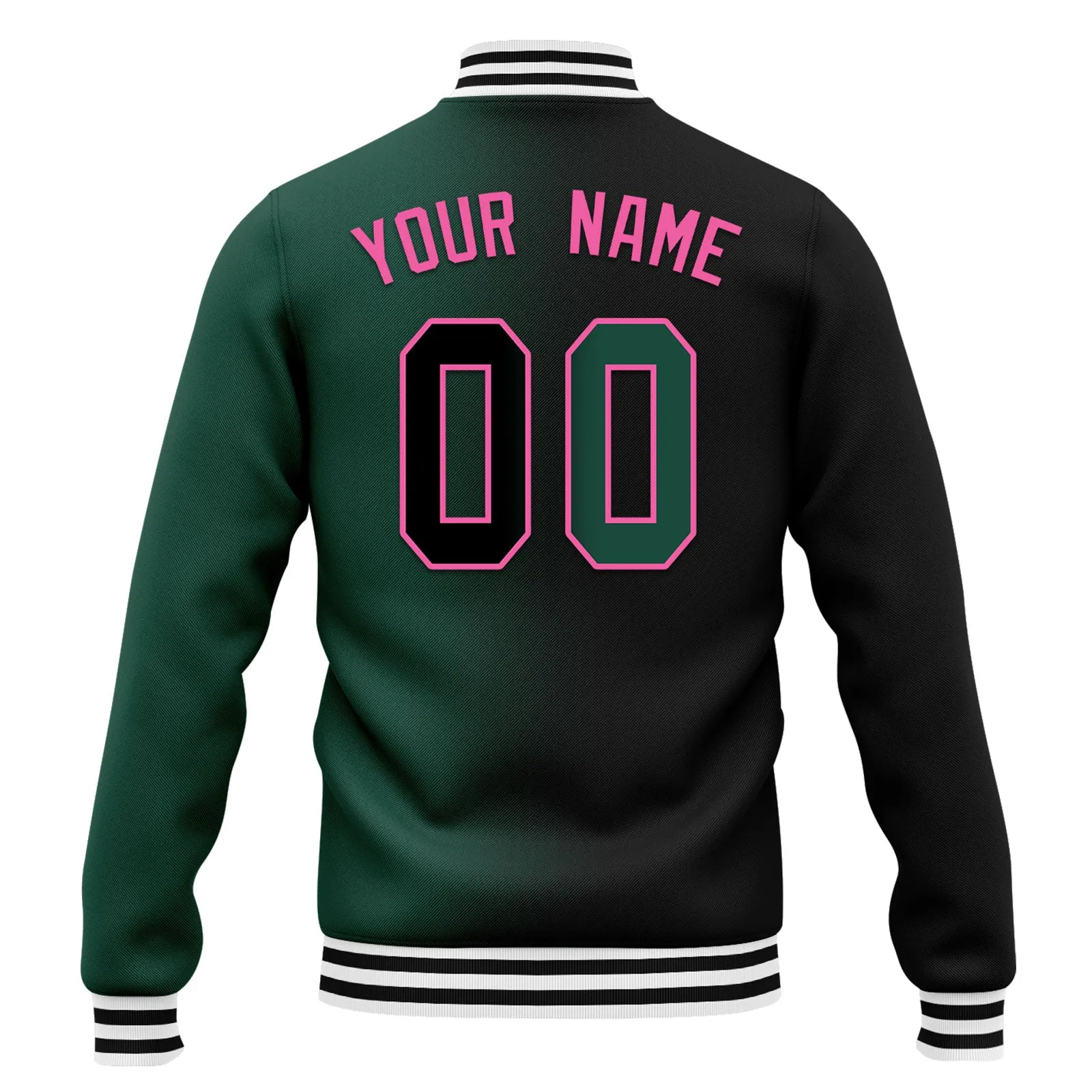 Custom Gradient Fashion Jacket Bomber Full-Snap Varsity Letterman Personalized Jacket FZ005-D028016-8