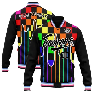 Custom Jacket Bomber Full-Snap Varsity Letterman Personalized Jacket FZ005-D025003-11