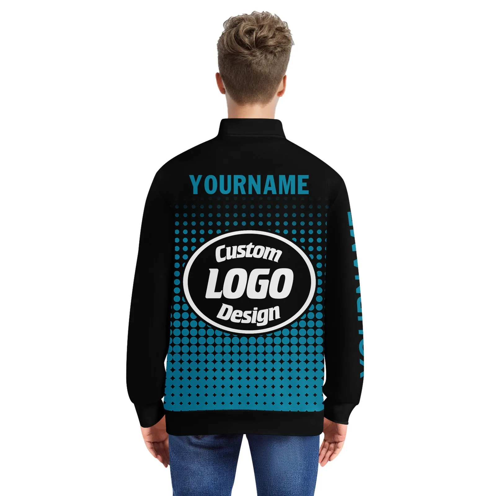 Custom Jacket Bomber Full-Snap Varsity Letterman Personalized Jacket PR092-D020346-15