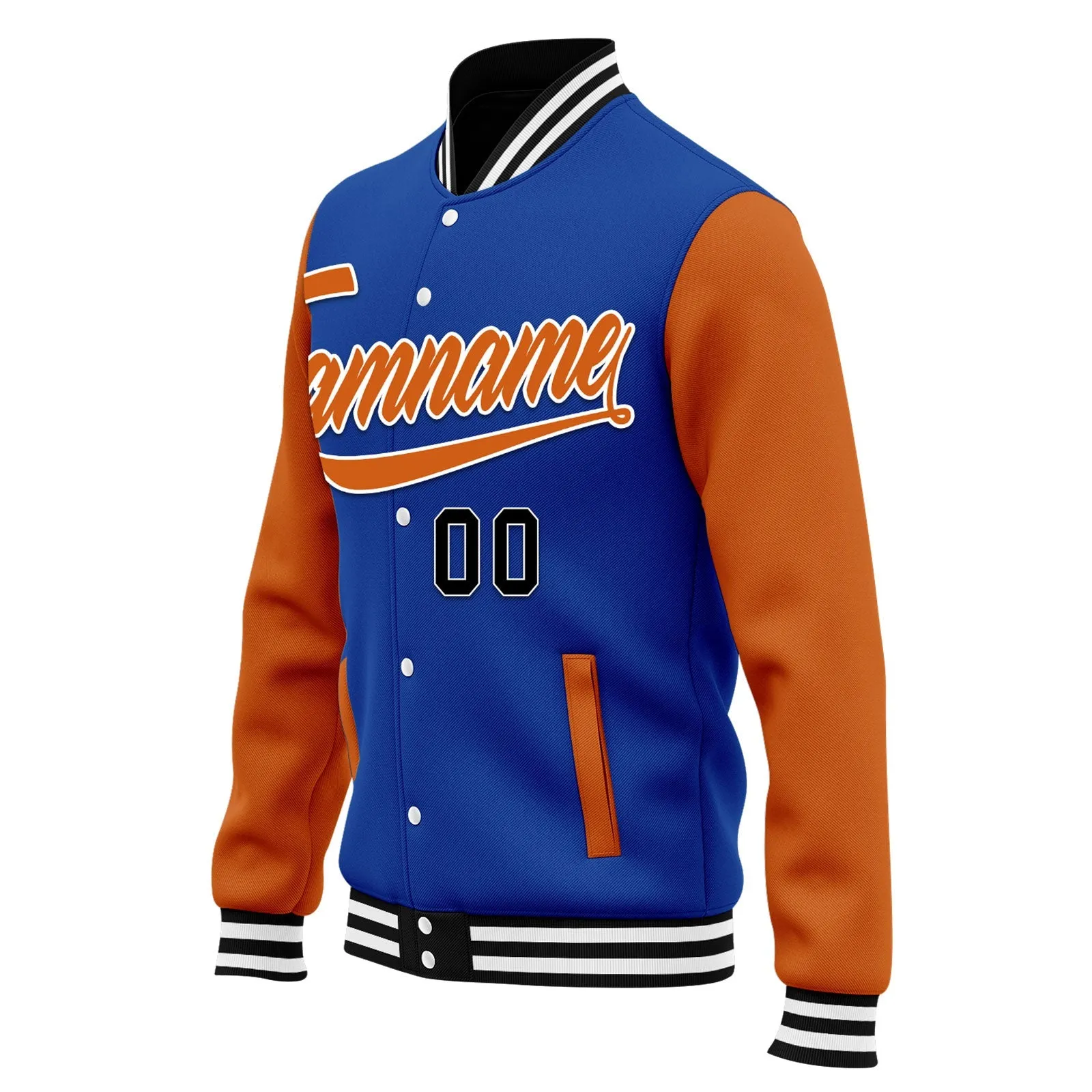 Custom Raglan Sleeves Jacket Bomber Full-Snap Varsity Letterman Personalized Jacket FZ005-D025002-14