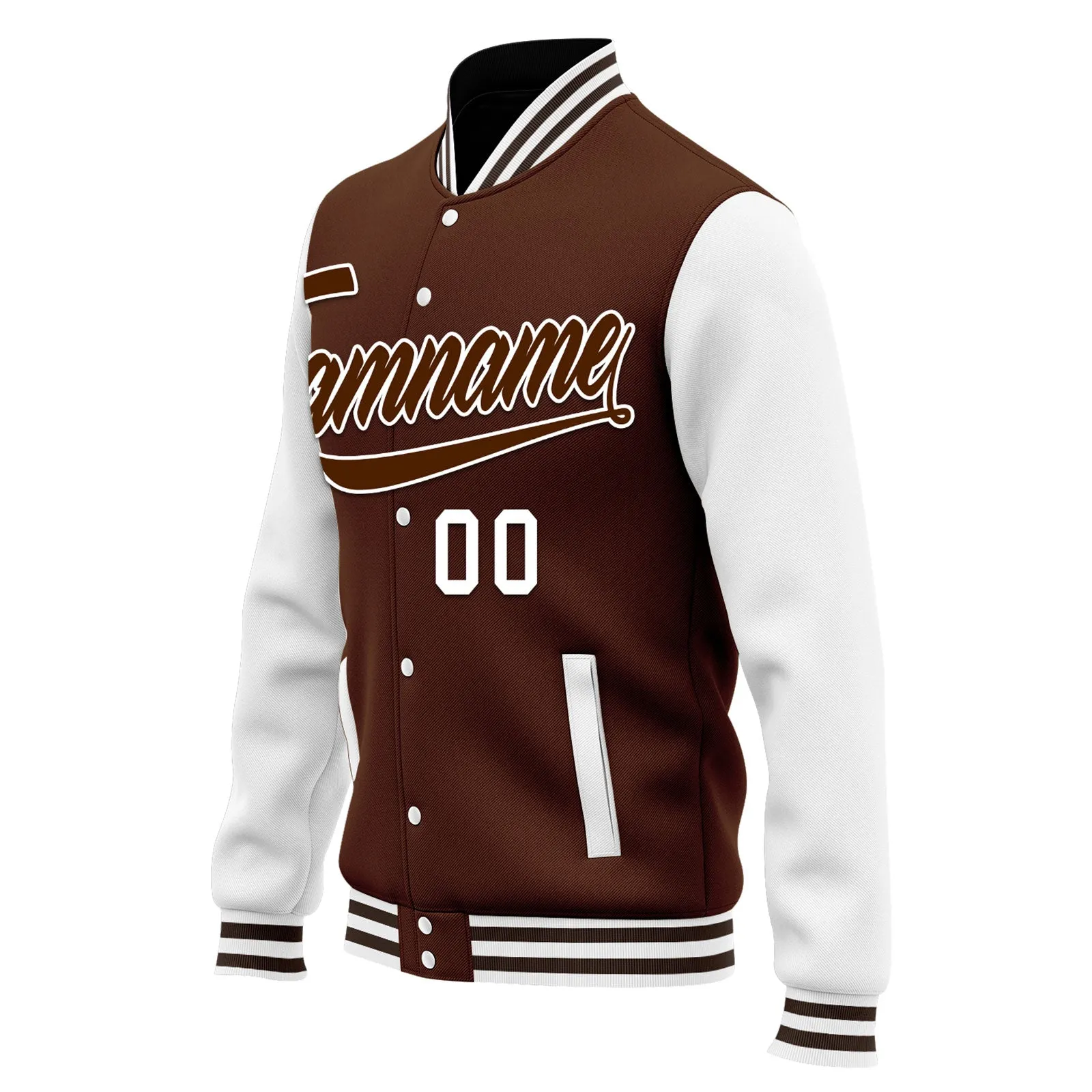 Custom Raglan Sleeves Jacket Bomber Full-Snap Varsity Letterman Personalized Jacket FZ005-D025002-15