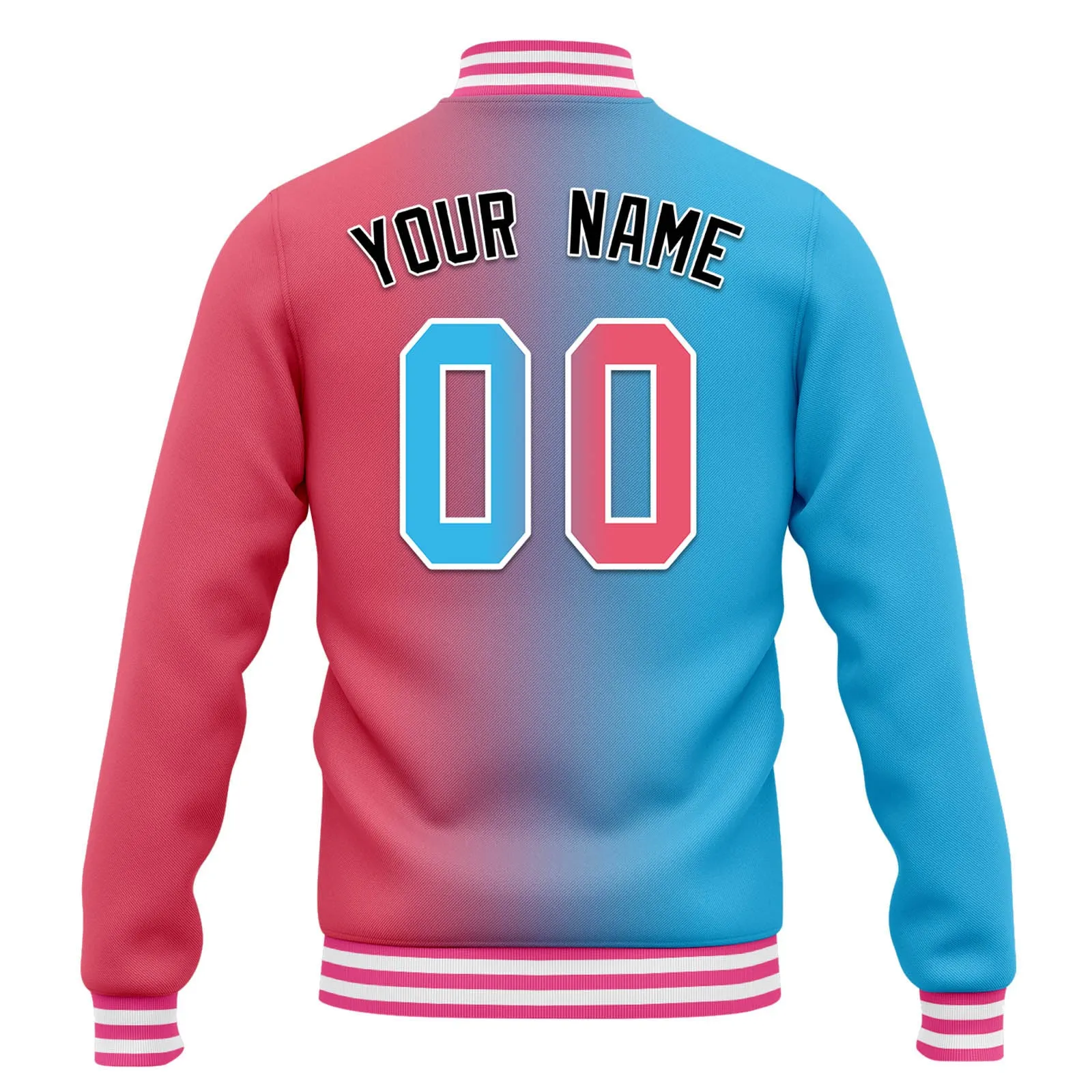 Custom Split Fashion Jacket Bomber Full-Snap Varsity Letterman Personalized Jacket FZ005-D028014-10