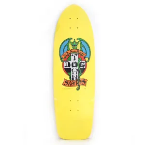 Dogtown 9" x 30.575" OG Red Dog 70s Rider Bright Yellow (MODERN CONCAVE) Skateboard Deck