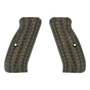 G-10 Tactical Pistol Grips - CZ 75, Green-Black, Coarse