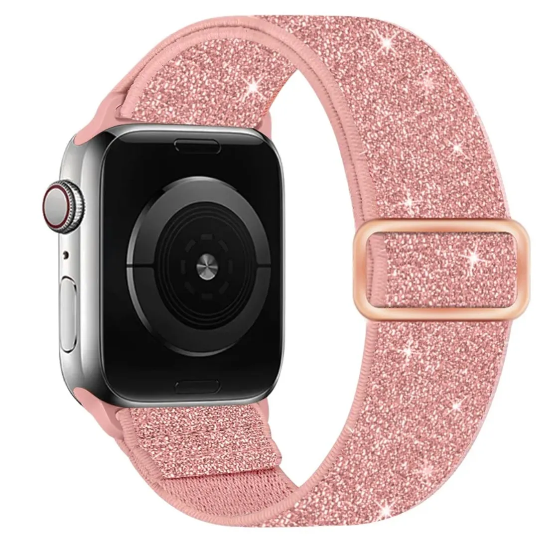 GlimmerGlitz Stretchy Nylon Elastic Loop Band For Apple Watch Multiple Colors Available