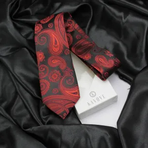 Kovove The Royal Paisley Maroon Necktie For Men