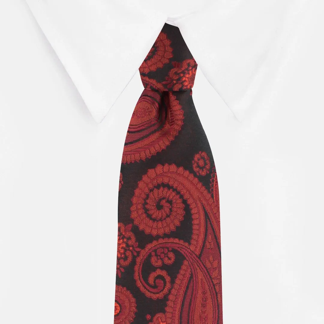 Kovove The Royal Paisley Maroon Necktie For Men