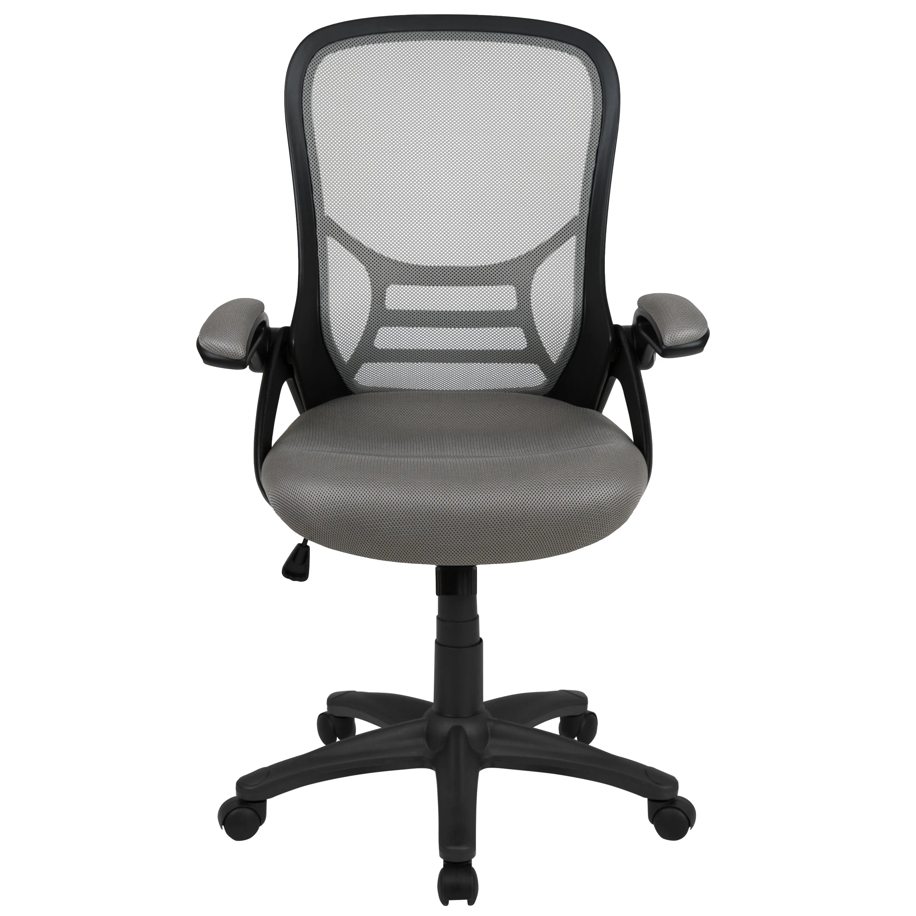 Light Gray Mesh Office Chair HL-0016-1-BK-GY-GG