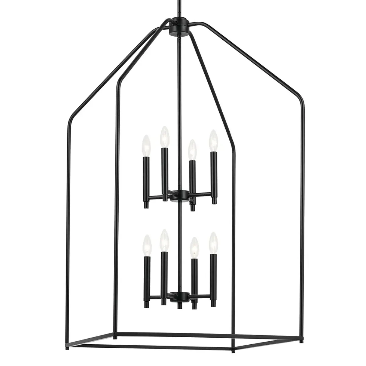 Madden 24" 8-Light Pendant Light, Black Finish