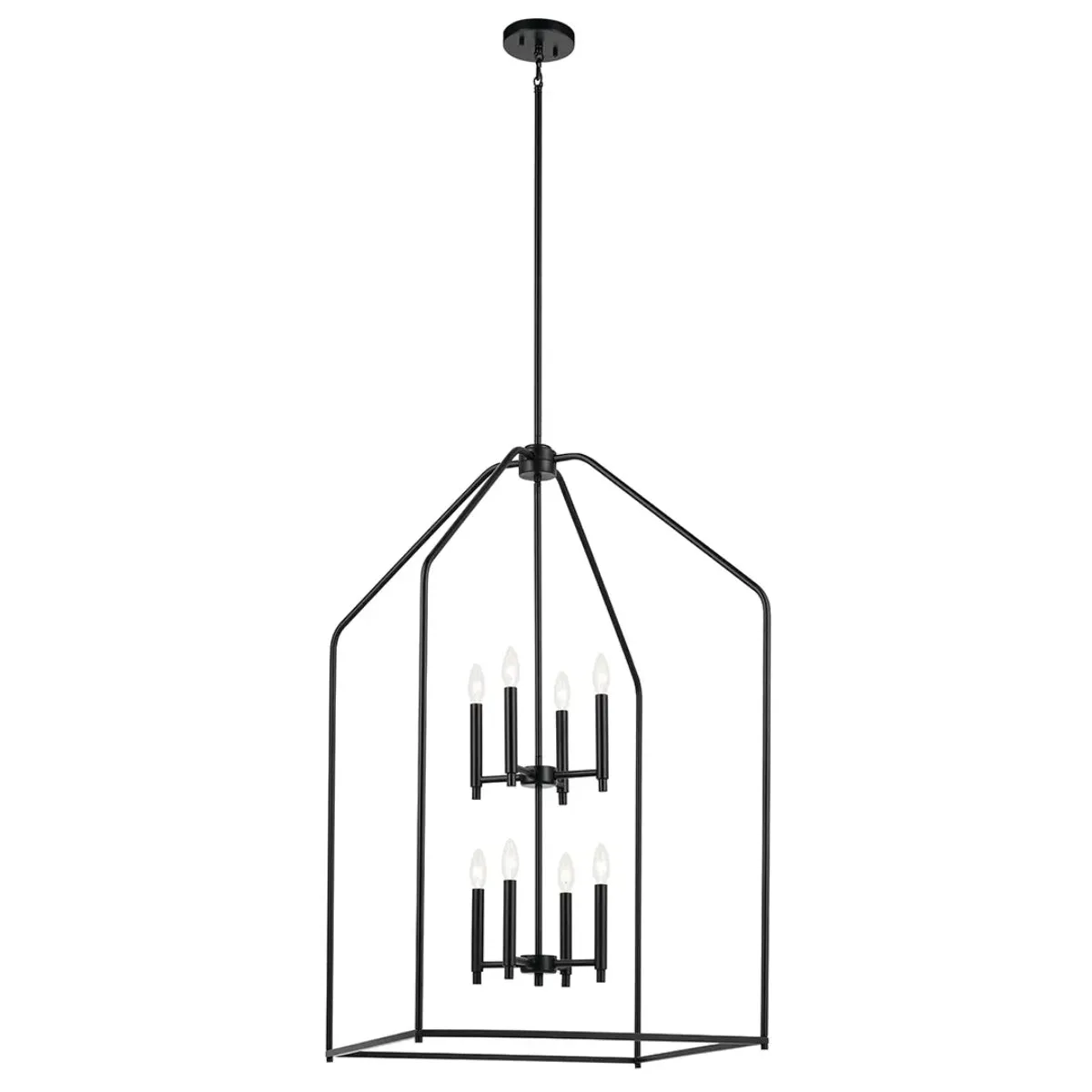 Madden 24" 8-Light Pendant Light, Black Finish