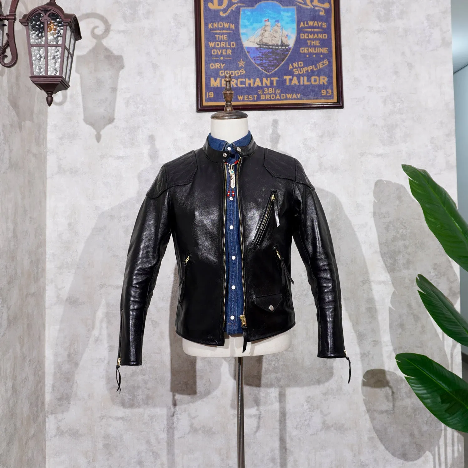 Men's Biker Leather Jacket