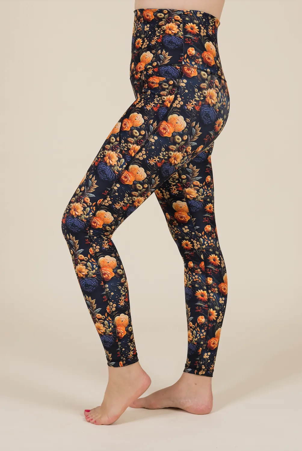 Midnight Autumn 2 Pocket Full Leggings