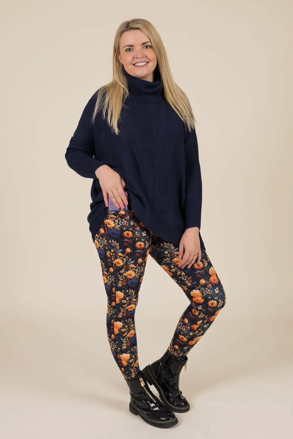 Midnight Autumn 2 Pocket Full Leggings