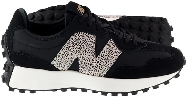 New Balance Trainers Womens 327 Animal Print Black Sea Salt