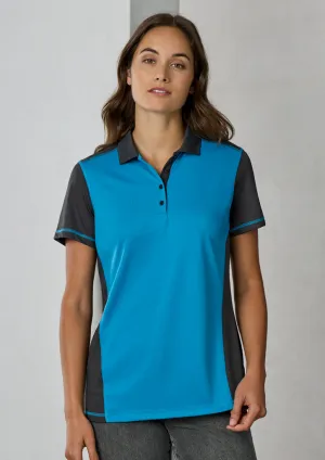 P419LS BizCollection Womens Dart Short Sleeve Polo