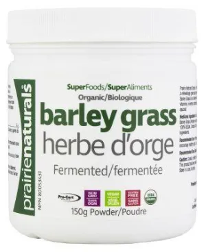 Prairie Naturals Organic Barley Grass Powder 150G