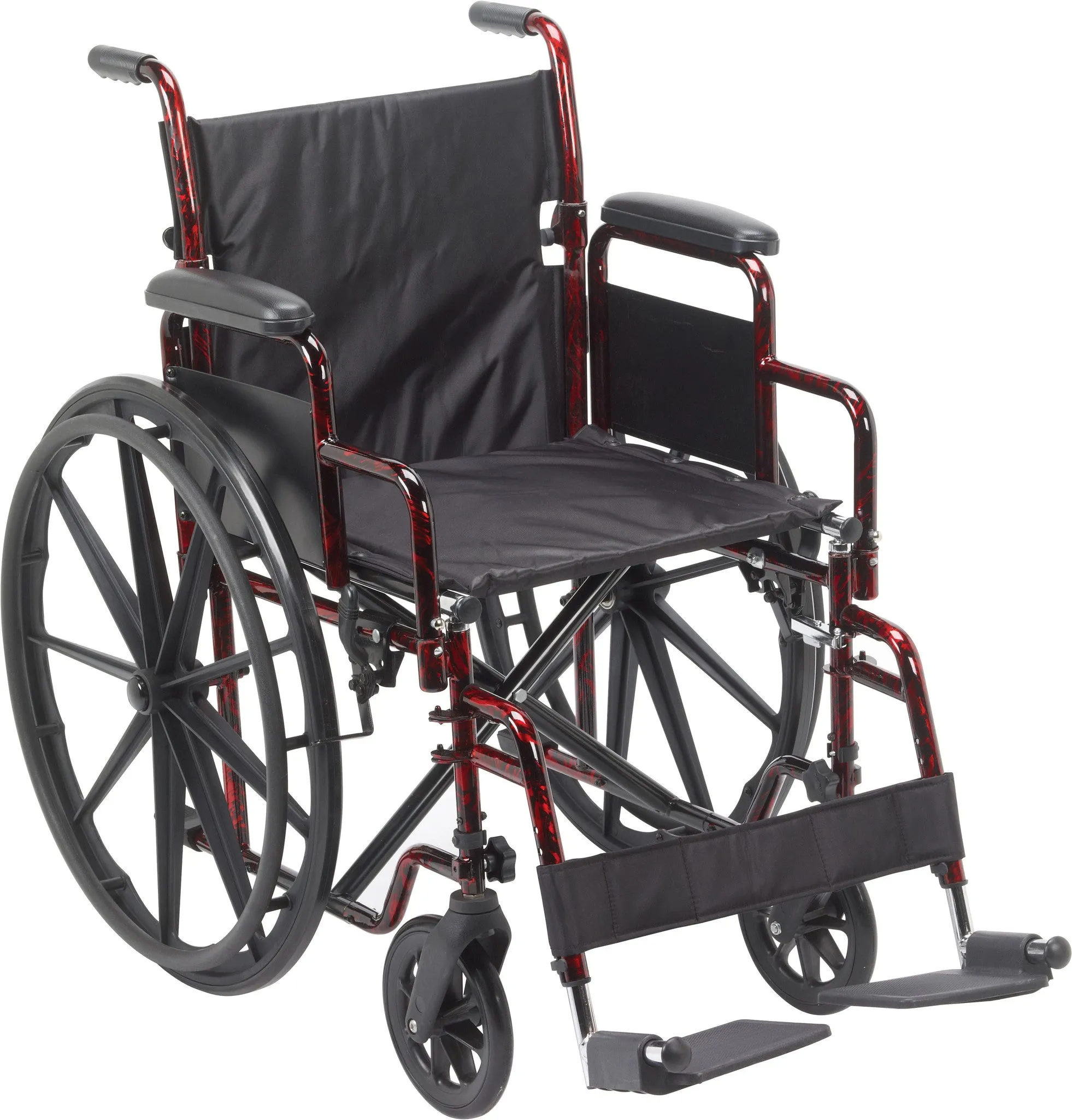 Rebel Lightweight Wheelchair, Red