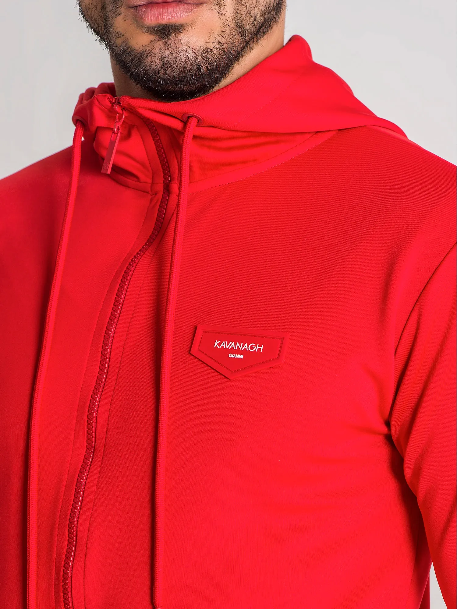 Red Live-Action Hoodie Jacket