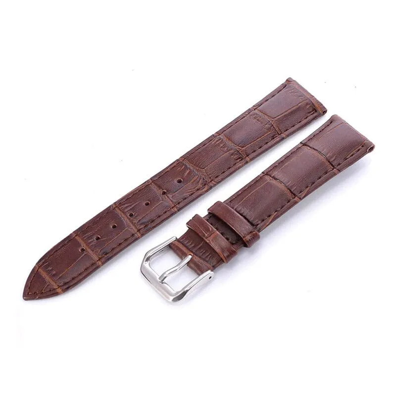 Snakeskin Leather Watch Straps Compatible with the Samsung Galaxy Watch 4 Classic (42mm & 46mm)