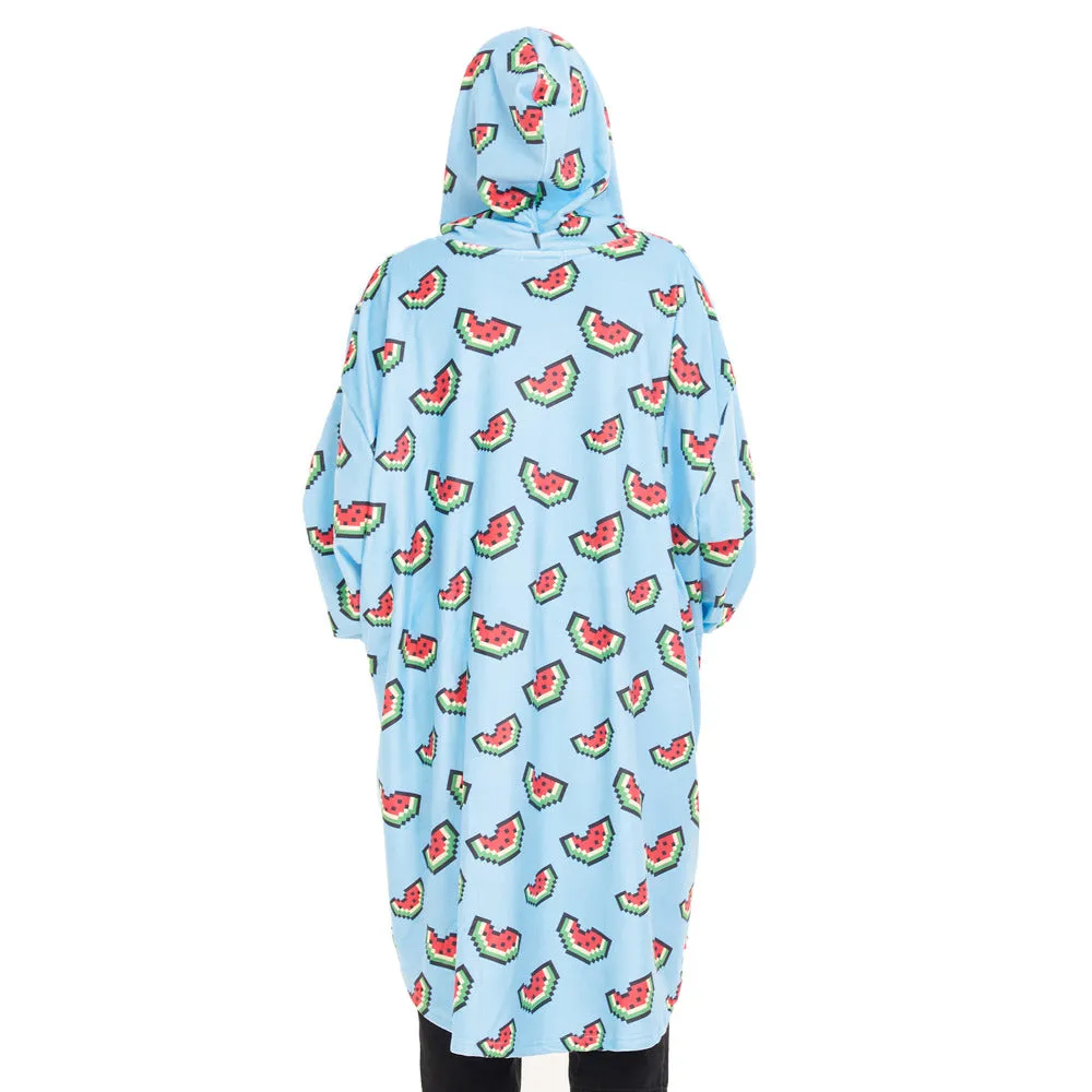 Snuggs Blanket Hoodie Light blue Watermelon