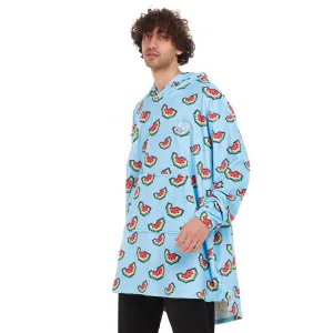 Snuggs Blanket Hoodie Light blue Watermelon