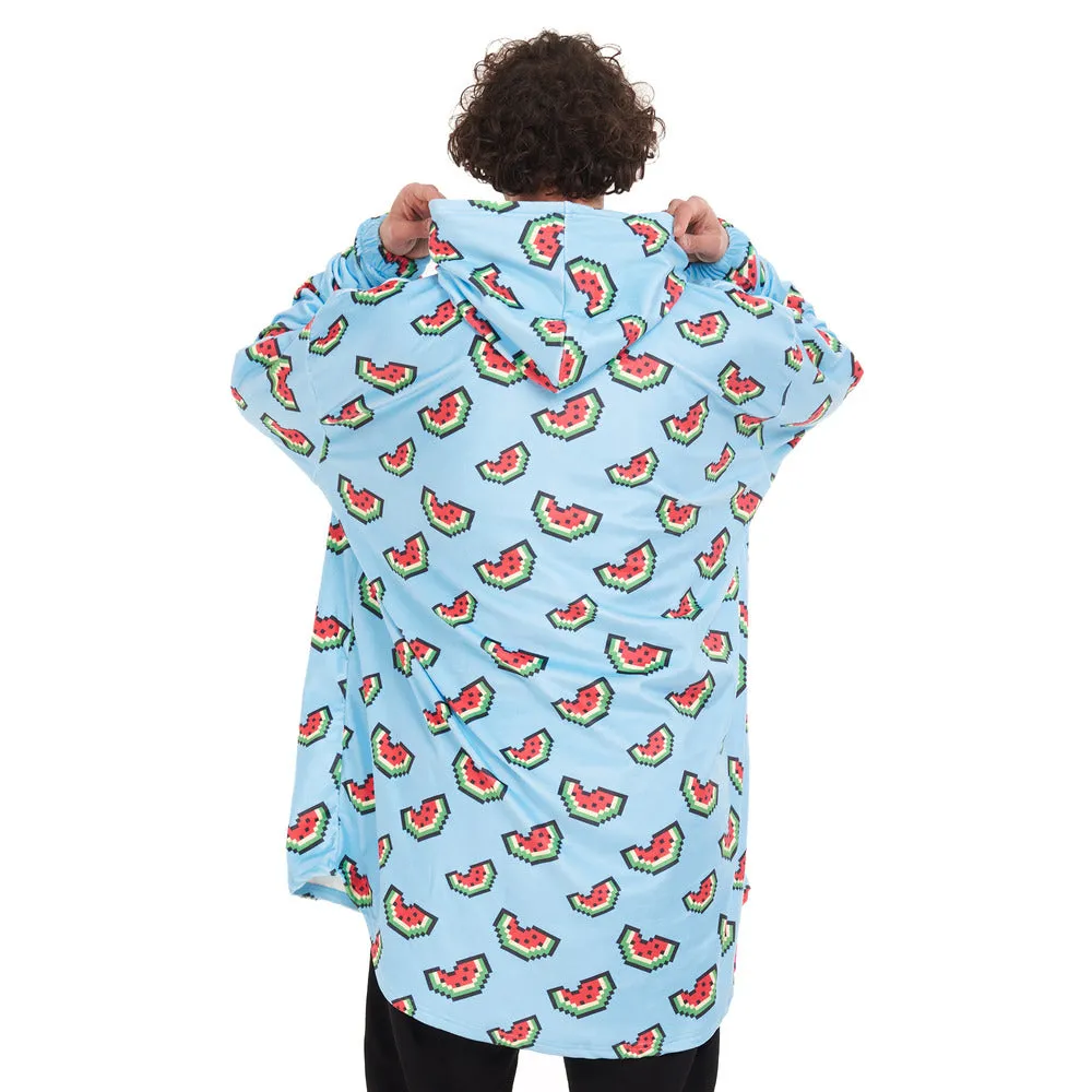 Snuggs Blanket Hoodie Light blue Watermelon