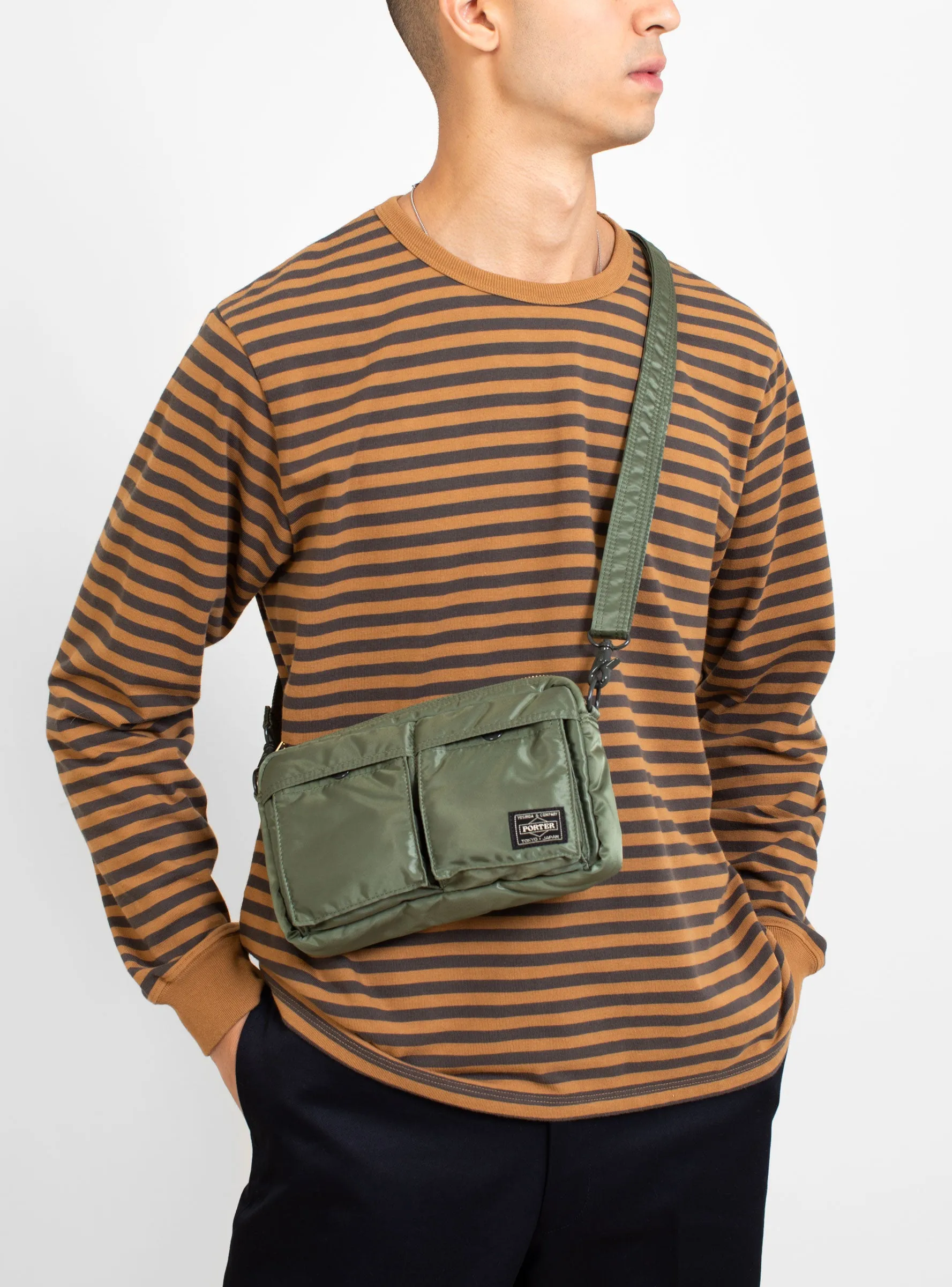 TANKER Clip Shoulder Bag Sage Green