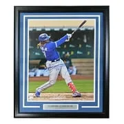 Vladimir Guerrero Jr. Signed Framed 16x20 Toronto Blue Jays Batting Photo JSA