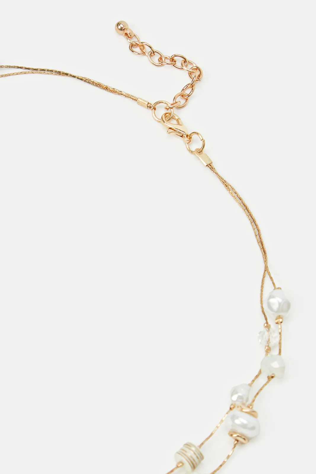 Women Gold Pearls Necklace