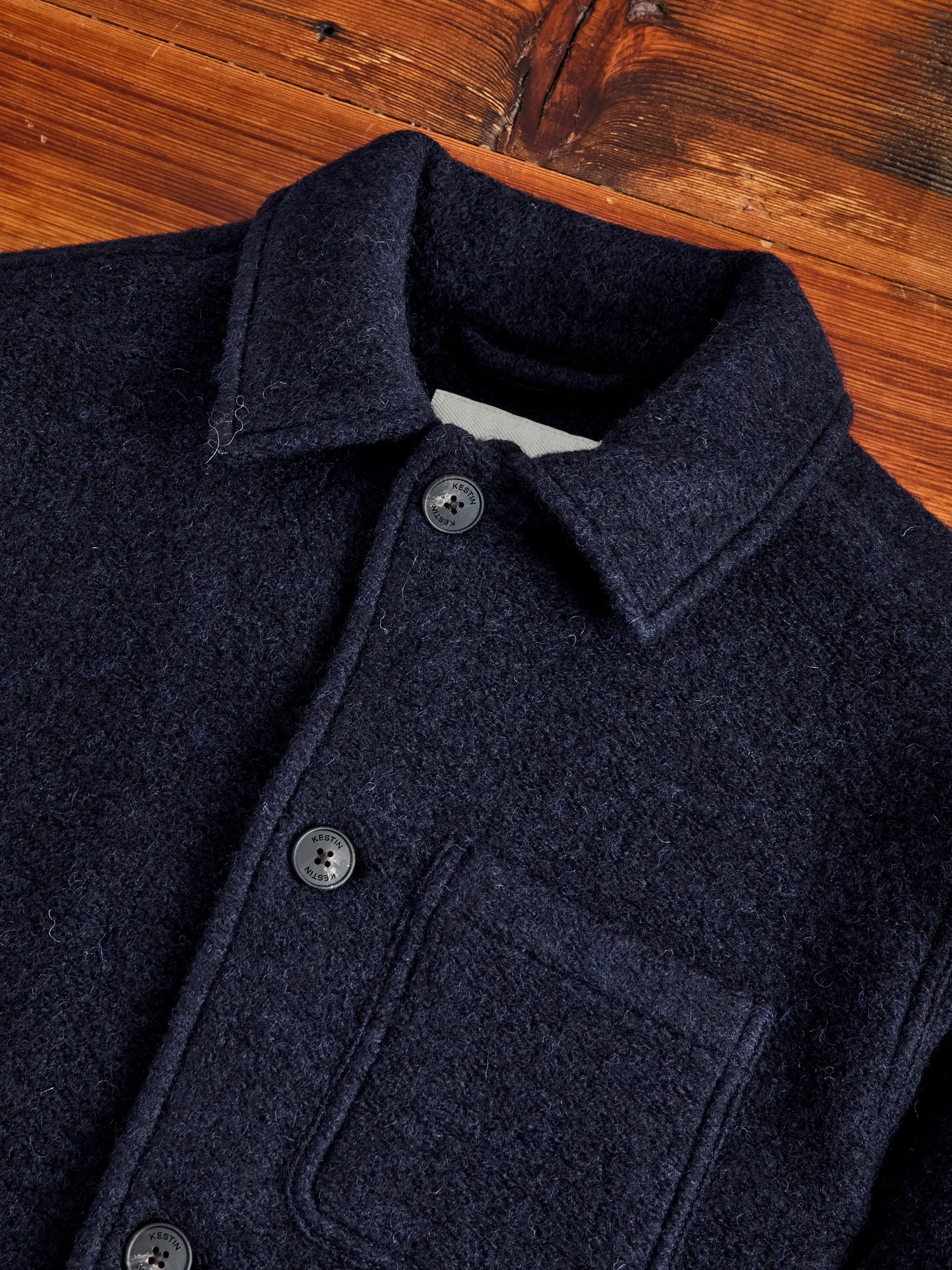 Wool Ormiston Jacket in Midnight Blue