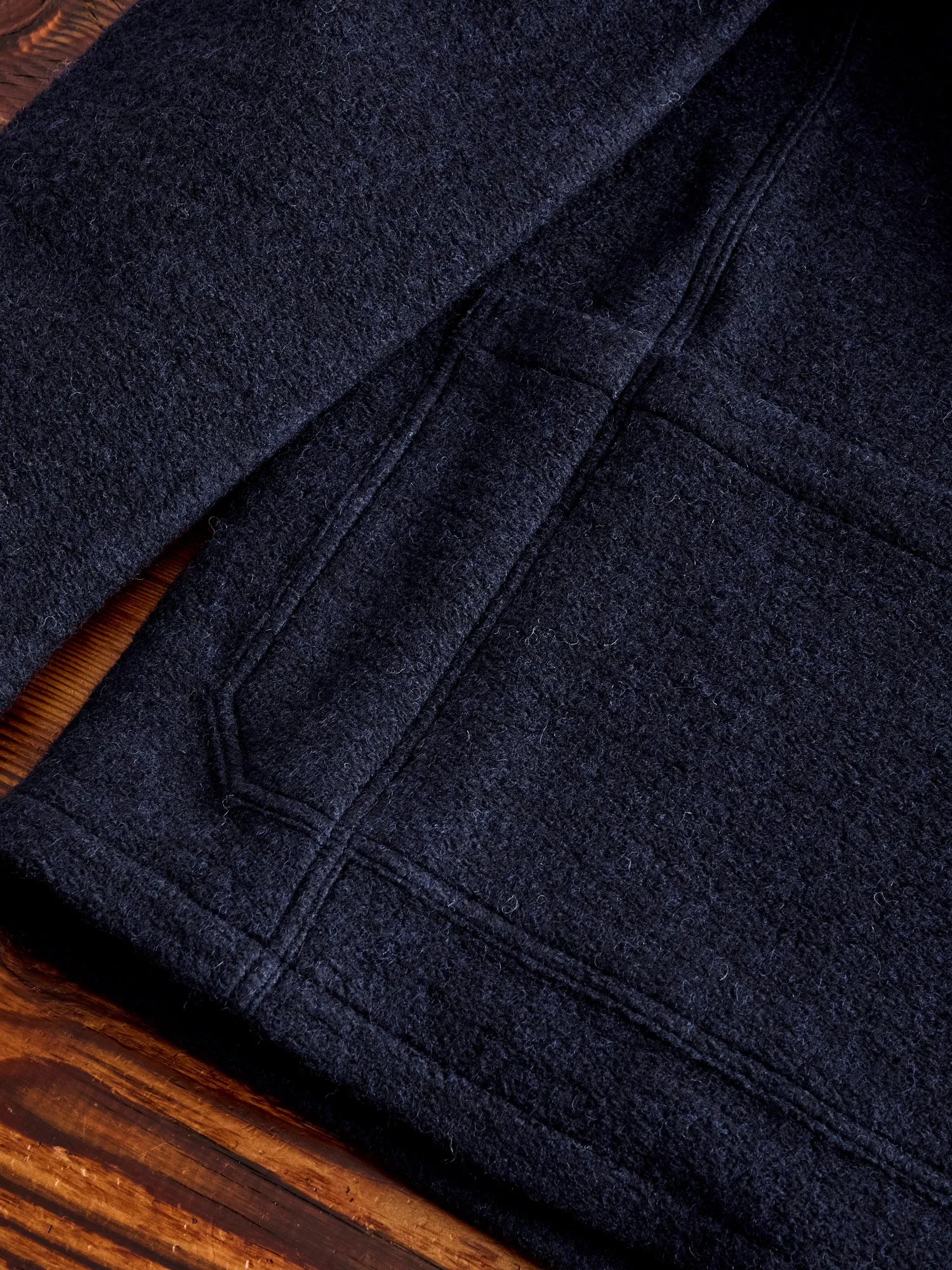 Wool Ormiston Jacket in Midnight Blue