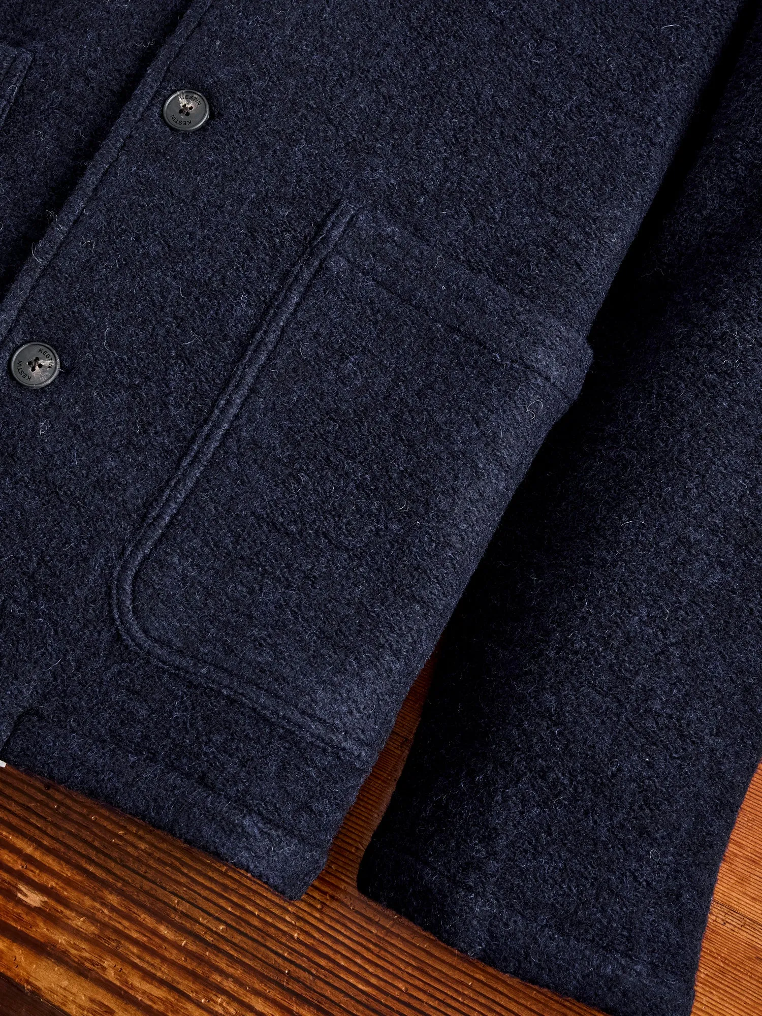 Wool Ormiston Jacket in Midnight Blue