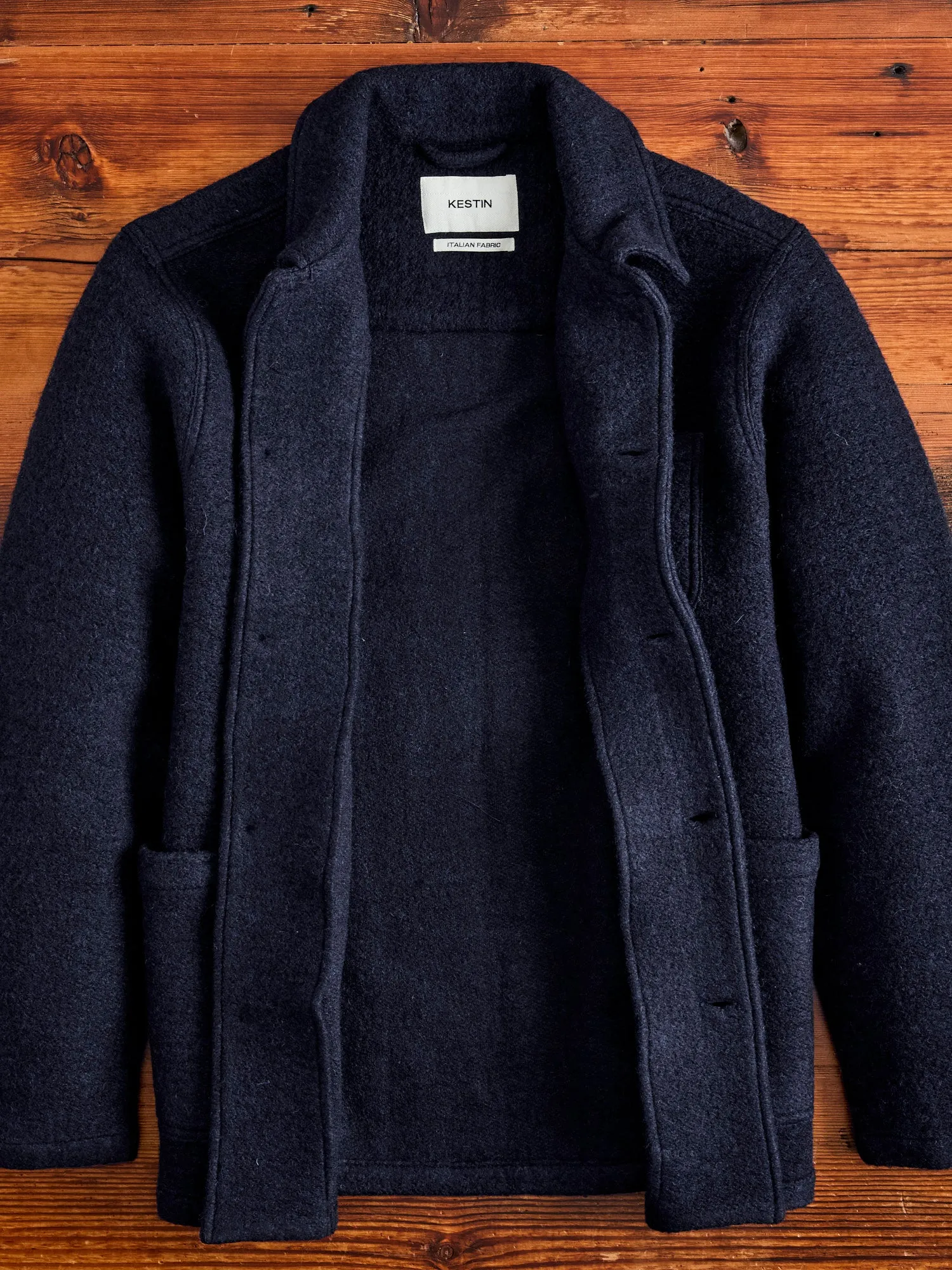 Wool Ormiston Jacket in Midnight Blue