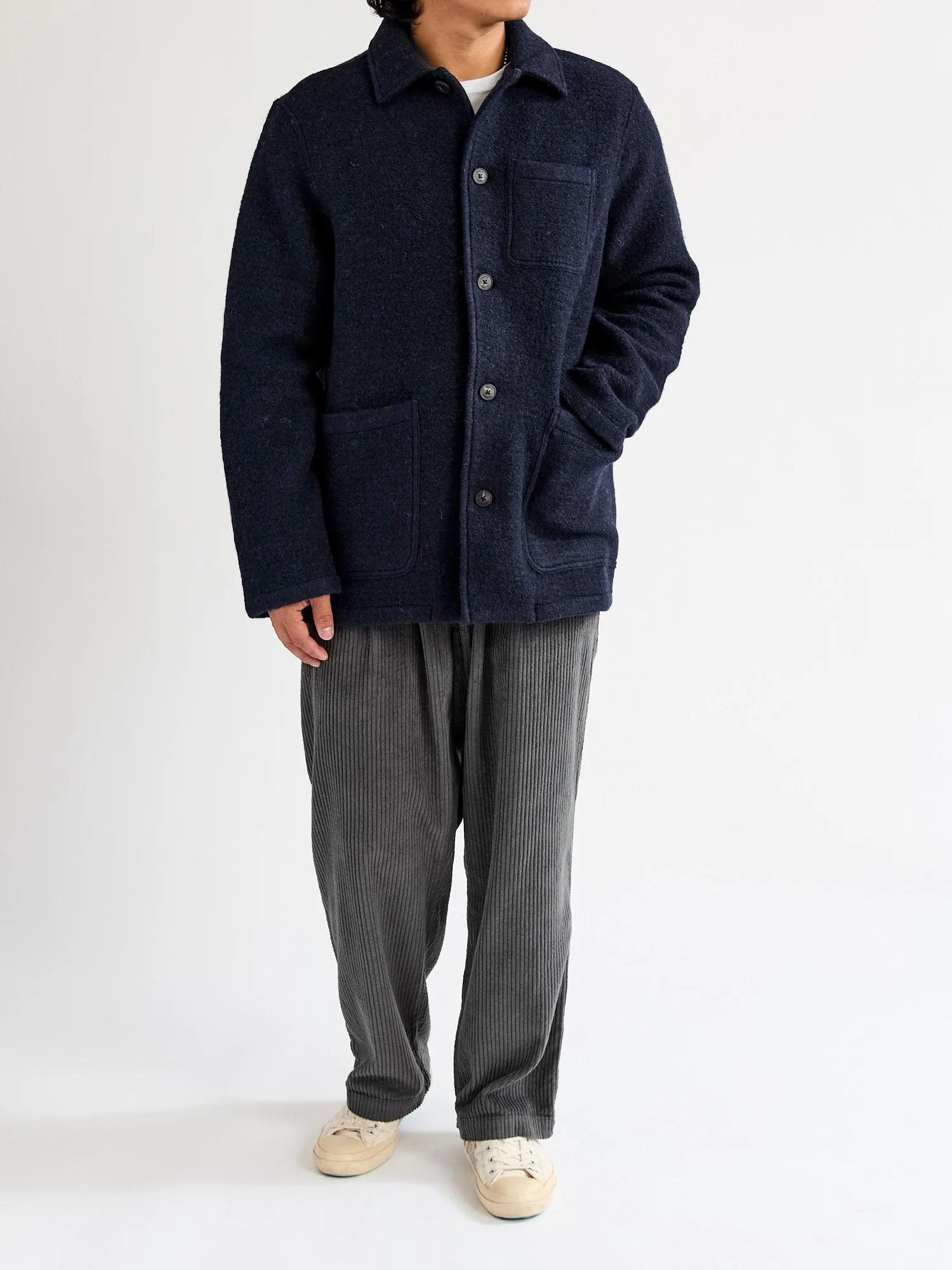 Wool Ormiston Jacket in Midnight Blue